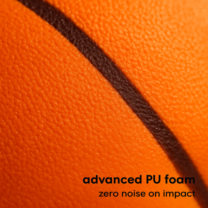 Silent Foam Basketball with Hoop for Indoor Training