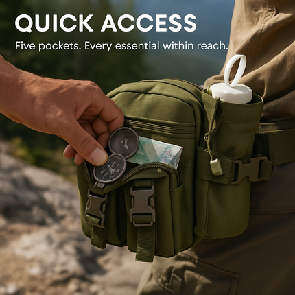 Tactical Waist Bag for Hiking, Camping, Outdoor Gear