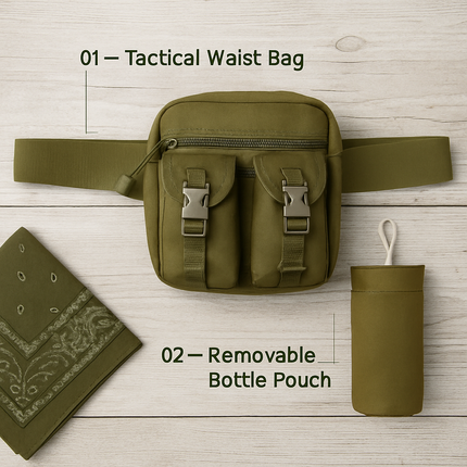 Tactical Waist Bag for Hiking, Camping, Outdoor Gear