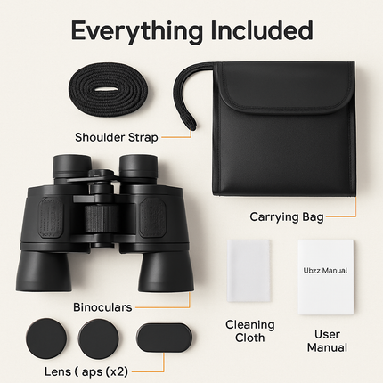 Binoculars with Wide View for Clear Outdoor Viewing