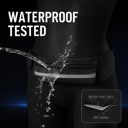 Running Belt Waterproof Waist Pack - Adjustable, Secure Run
