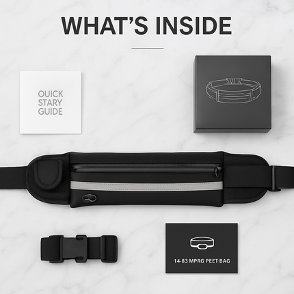 Running Belt Waterproof Waist Pack - Adjustable, Secure Run
