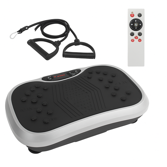 Vibration Exercise Machine With 2 Resistance Bands