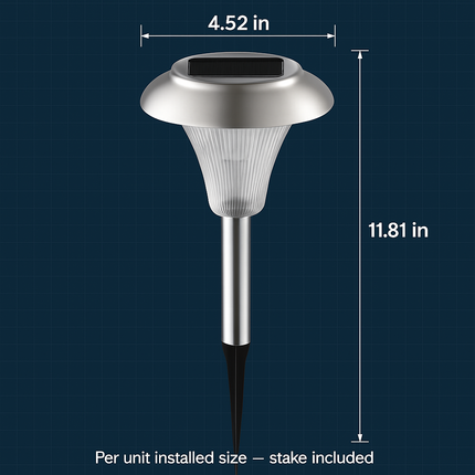 Solar Garden Lights Color Changing Pathway Lamps