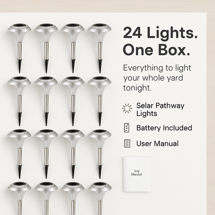 Solar Garden Lights Color Changing Pathway Lamps