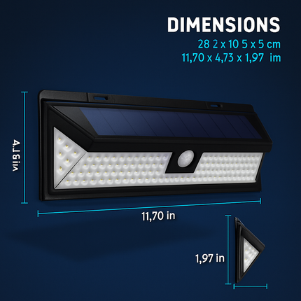 Solar Wall Light with Motion Sensor for Outdoors