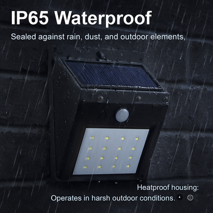 Solar Motion Sensor Light for Outdoor Security
