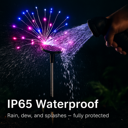 Solar Powered Starburst Lights for Garden Decor