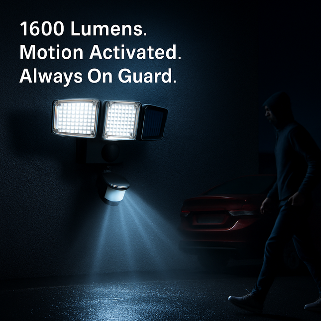Outdoor Solar Lights with 188 LEDs & Motion Sensor