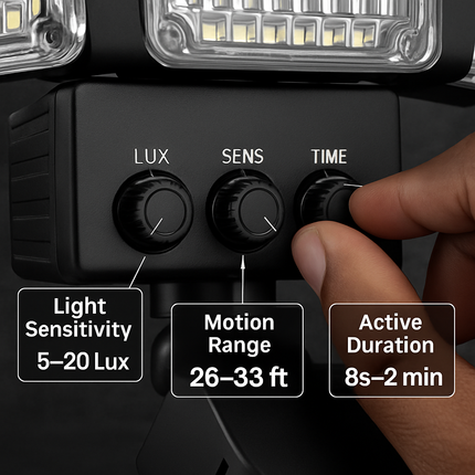 Outdoor Solar Lights with 188 LEDs & Motion Sensor