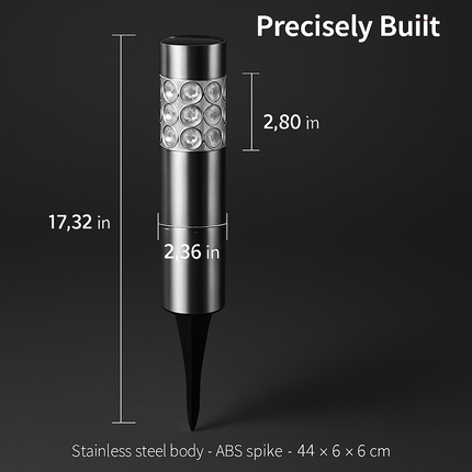 Outdoor Solar RGB Garden Lamp for Pathways