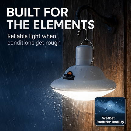 Solar Camping Light Hanging LED Bulb Lamp Portable Lantern