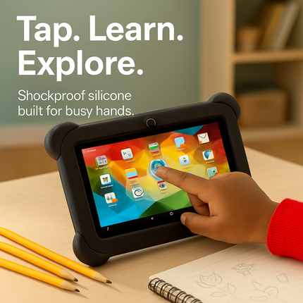 Silicone Kids Shockproof Anti-scratch Case for KOCASO M752H in Black