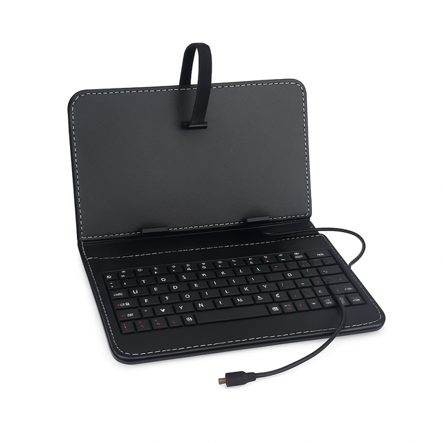 KOCASO Generic USB Keyborad & Leather Case Cover for MX780 Tablet PC in Black