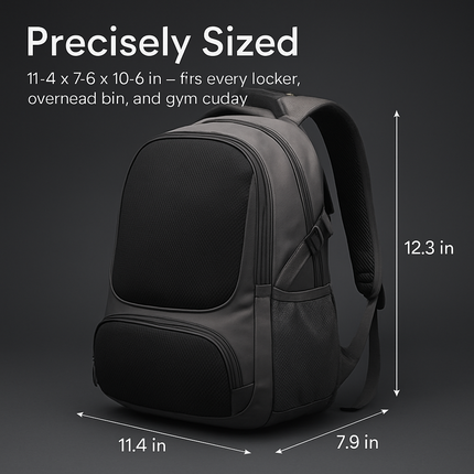 Unisex School Backpack Casual Travel Shoulder Bag W/ Adjustable Straps Dual-Water Bottle Pouch Multiple Zippered Pockets For Gym Sports Travel School