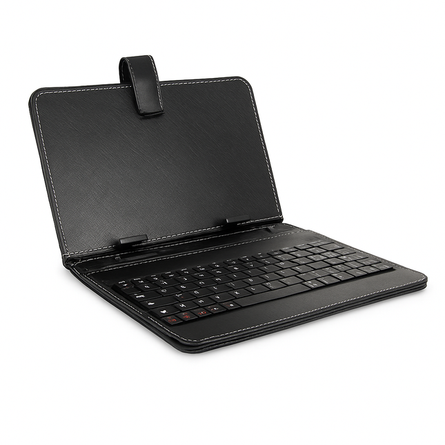 7.9in Keyboard Case for Tablet with PU Leather Back Stand
