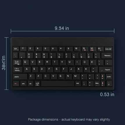 80-Key Mini Wired Keyboard with Tablet Stand