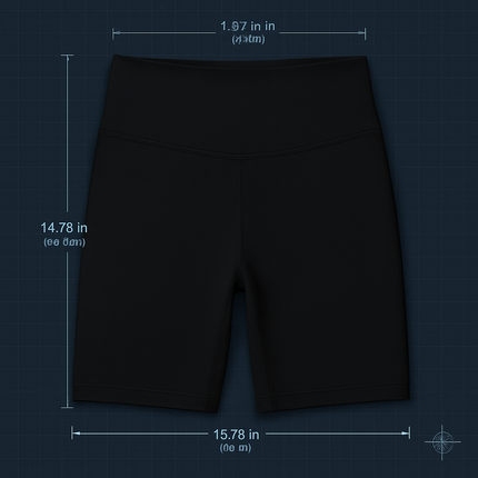 High-Waist Biker Shorts with Tummy Control for Workouts