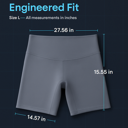 High-Waist Biker Shorts with Tummy Control for Workouts