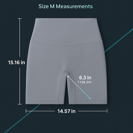 High-Waist Biker Shorts with Tummy Control for Workouts