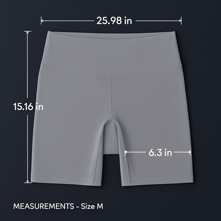 High-Waist Biker Shorts with Tummy Control for Workouts