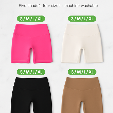 High-Waist Biker Shorts with Tummy Control for Workouts