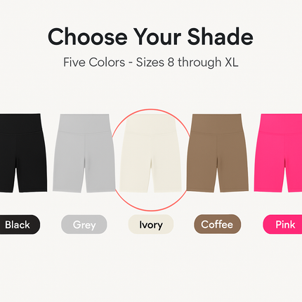 High-Waist Biker Shorts with Tummy Control for Workouts
