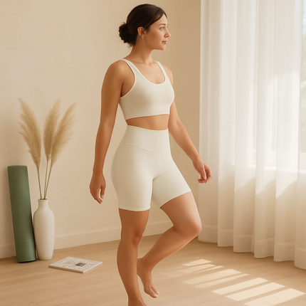 High-Waist Biker Shorts with Tummy Control for Workouts
