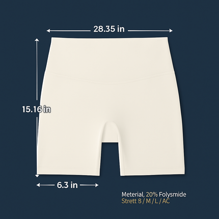 High-Waist Biker Shorts with Tummy Control for Workouts