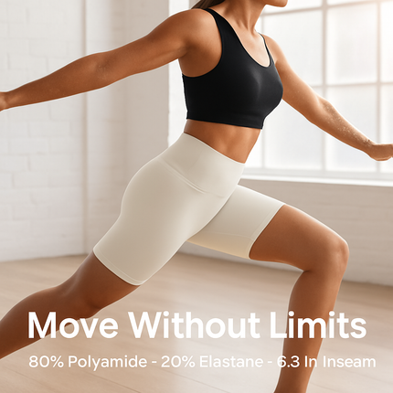 High-Waist Biker Shorts with Tummy Control for Workouts