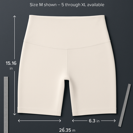 High-Waist Biker Shorts with Tummy Control for Workouts
