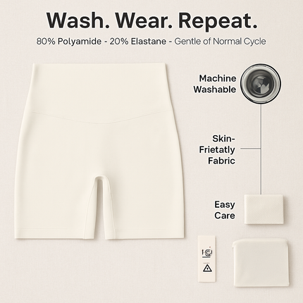 High-Waist Biker Shorts with Tummy Control for Workouts