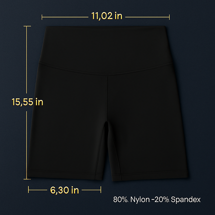 High-Waist Biker Shorts with Tummy Control for Workouts