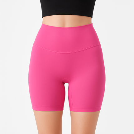 High-Waist Biker Shorts with Tummy Control for Workouts