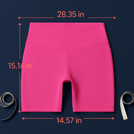 High-Waist Biker Shorts with Tummy Control for Workouts