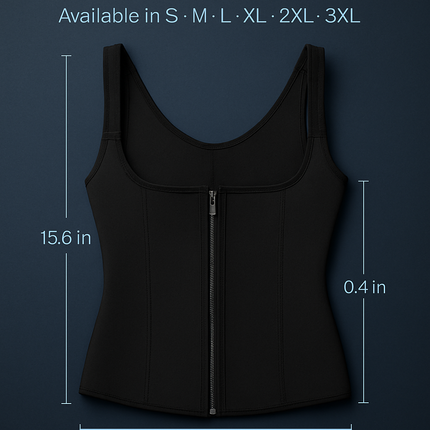 Zippered Waist Trainer Corset for Women Slimming - Support