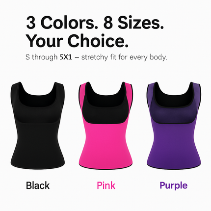 Body Shaper Sauna Vest for Workouts - Comfort Fit