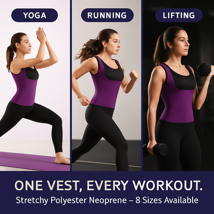 Body Shaper Sauna Vest for Workouts - Comfort Fit