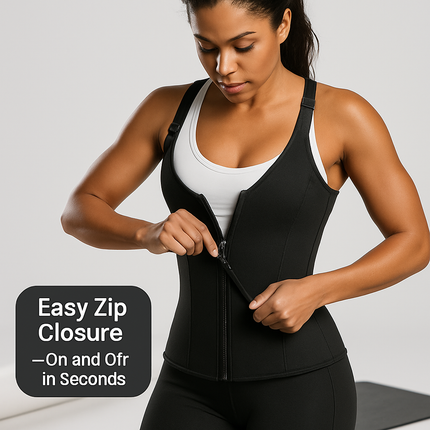 Zippered Waist Trainer Corset for Women Slimming - Support