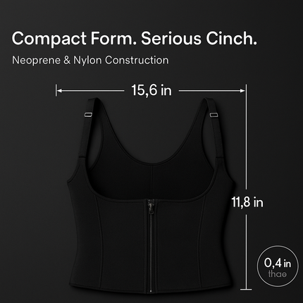 Zippered Waist Trainer Corset for Women Slimming - Support