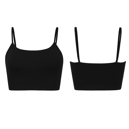 Women Sport Bras with Removable Pads, Low-Impact Square Neck