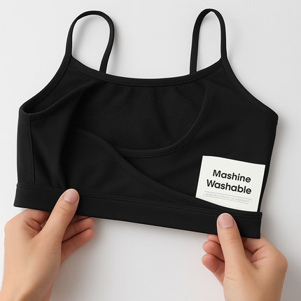 Women Sport Bras with Removable Pads, Low-Impact Square Neck