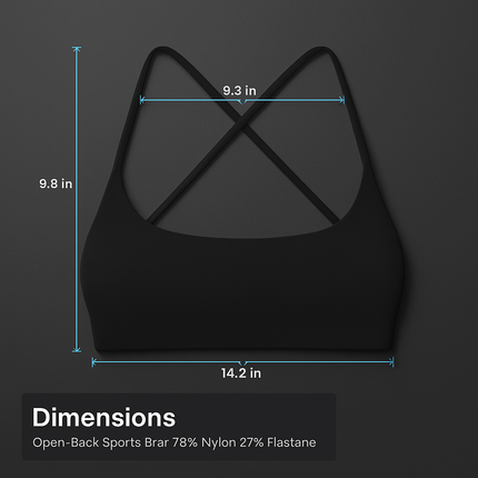 Cross Back Padded Sports Bra with Removable Pads