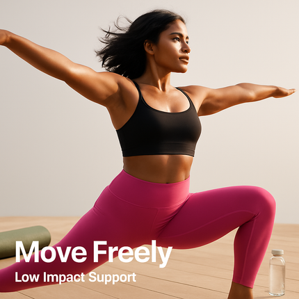 Women Sport Bras with Removable Pads, Low-Impact Square Neck