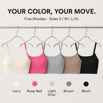 Women Sport Bras with Removable Pads, Low-Impact Square Neck