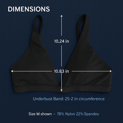 Women Deep V-Neck Sports Bra for Gym - Low-Impact Comfort