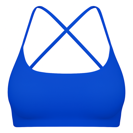 Cross Back Padded Sports Bra with Removable Pads