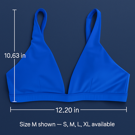 Women Deep V-Neck Sports Bra for Gym - Low-Impact Comfort