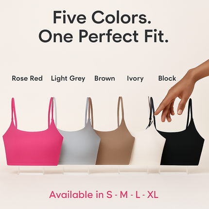 Women Sport Bras with Removable Pads, Low-Impact Square Neck