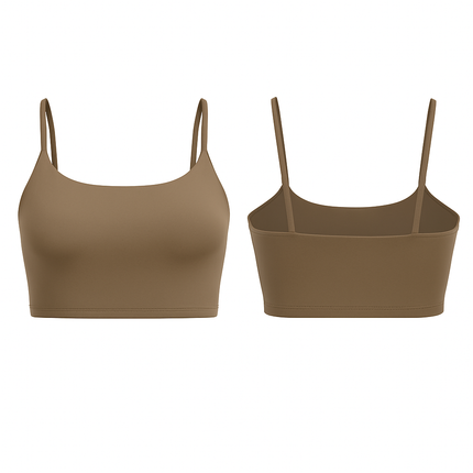Women Sport Bras with Removable Pads, Low-Impact Square Neck